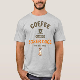 Kaffe och Hundar T-Shirt