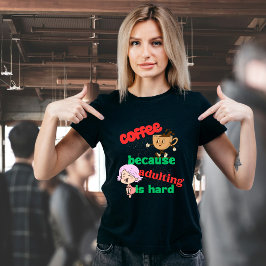 Kaffe och inredning av T-shirt