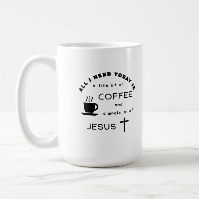 Kaffe och Jesus Kaffemugg (Vänster)
