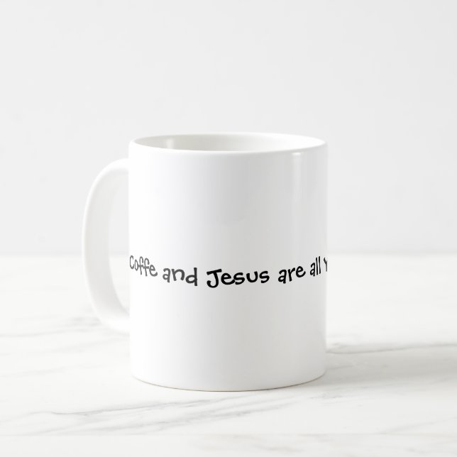 Kaffe och Jesus Mugg (Framsida vänster)