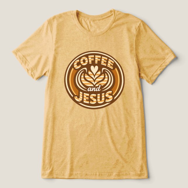 Kaffe och Jesus T Shirt (Design Framsida)