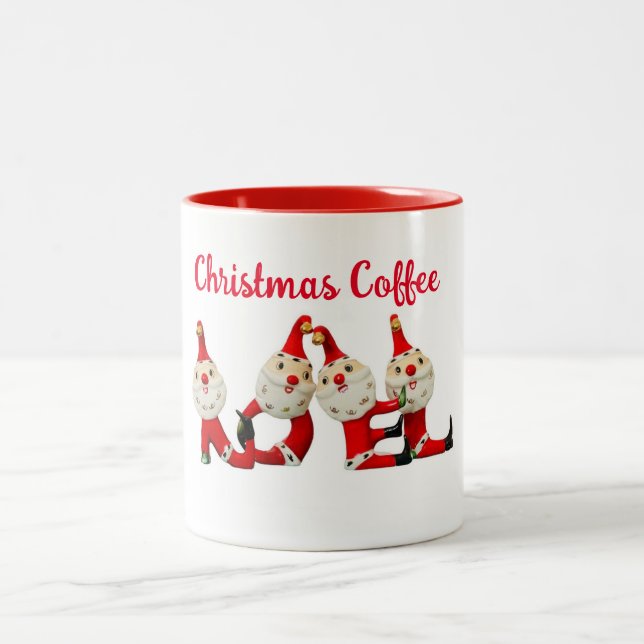 Kaffe och julCheer NOEL Santa Mugg Retro (Center)