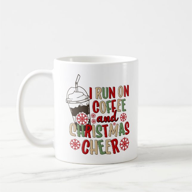 Kaffe och julklapp Retro Groovy jul Kaffemugg (Vänster)