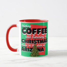 Kaffe och julmusik i Arizona Mugg