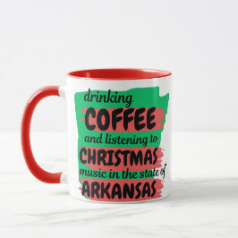 Kaffe och julmusik i Arkansas Mugg