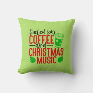 Kaffe- och julmusik kudde