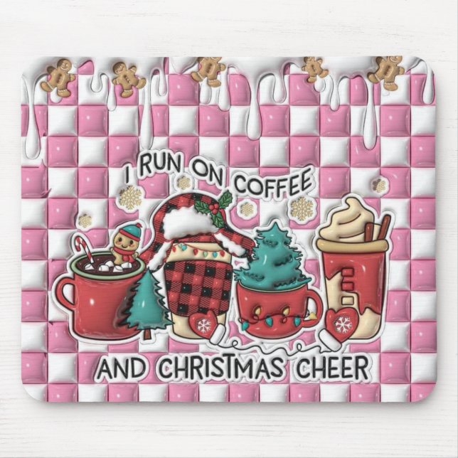 Kaffe och julstämning musmatta (Framsidan)
