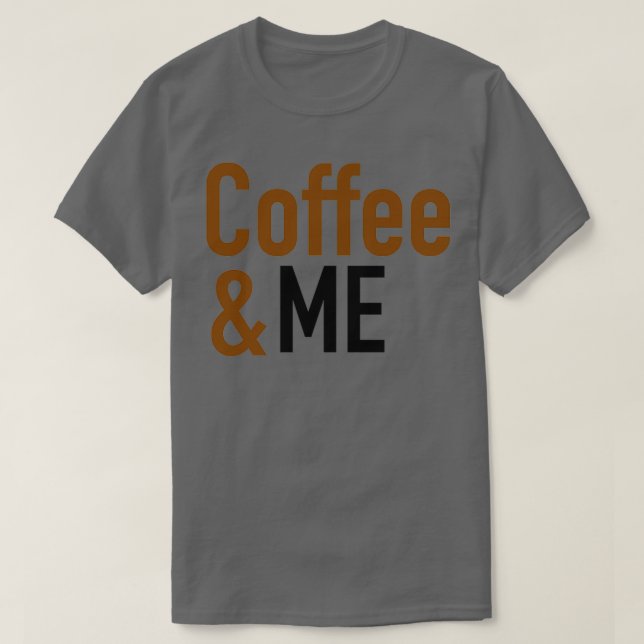 Kaffe och kaffe älskare t shirt (Design framsida)