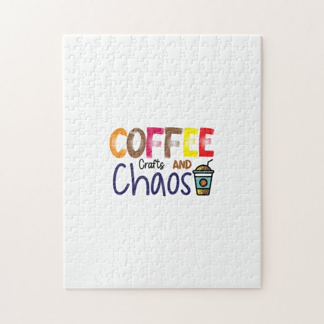 Kaffe och kaffebåtar pussel (Vertikal)