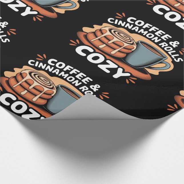 Kaffe och kanel presentpapper (Hörn)
