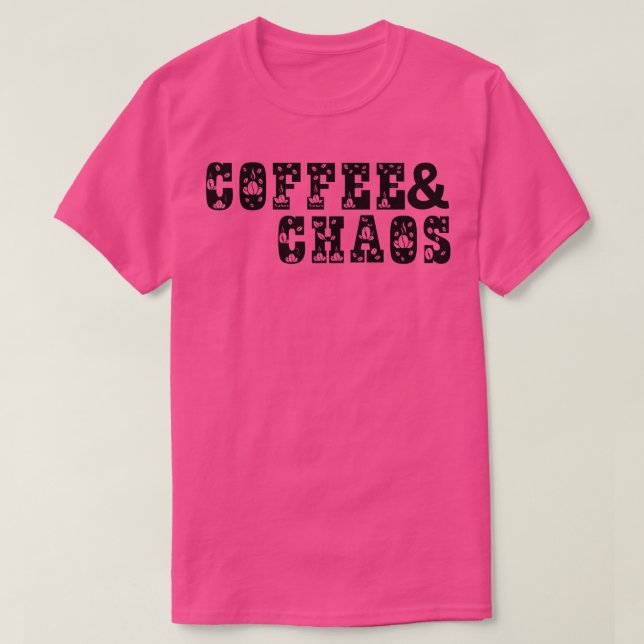 Kaffe och kaos 12 t shirt (Design framsida)