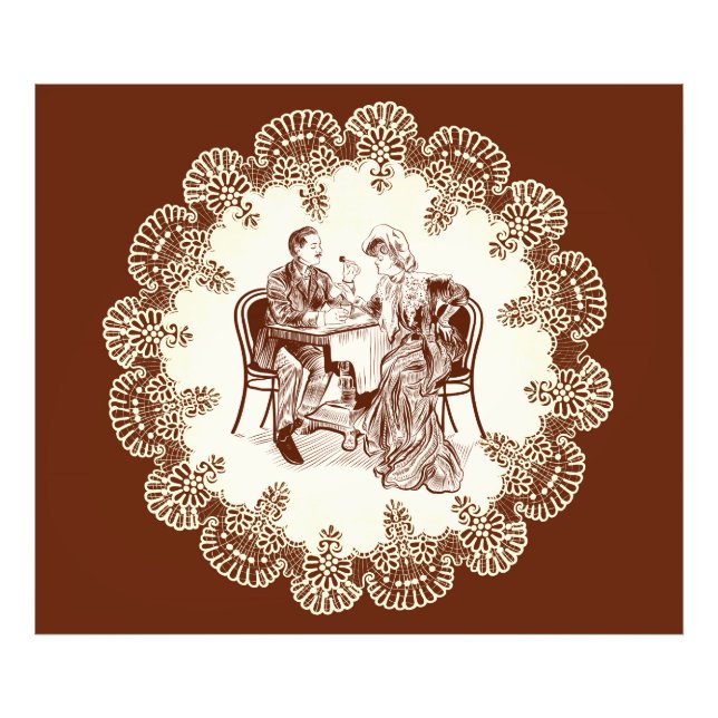 kaffe och kärlek fototryck (Framsidan)