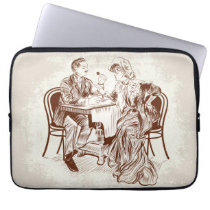kaffe och kärlek laptop sleeve