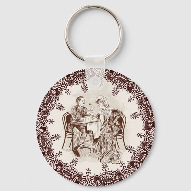 kaffe och kärlek nyckelring (Framsida)