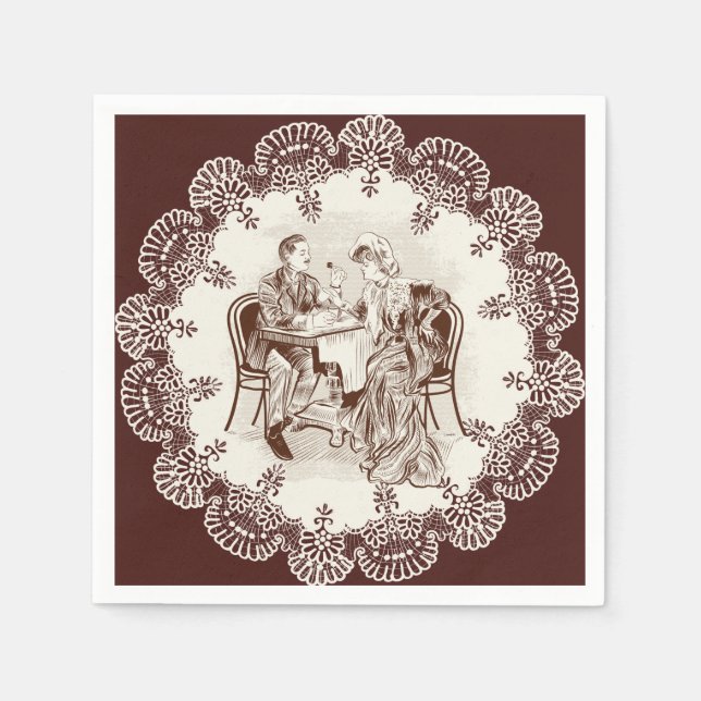 kaffe och kärlek pappersservett (Framsidan)