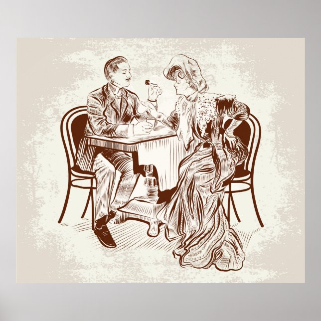 kaffe och kärlek poster (Framsidan)