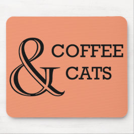 Kaffe och katt musmatta