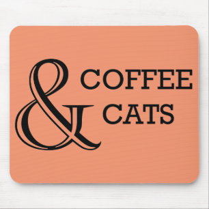 Kaffe och katt musmatta