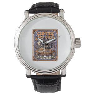 Kaffe Och Katter Katt Teblad Kaffe Spådom Läsning Armbandsur