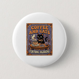 Kaffe Och Katter Katt Teblad Kaffe Spådom Läsning Knapp