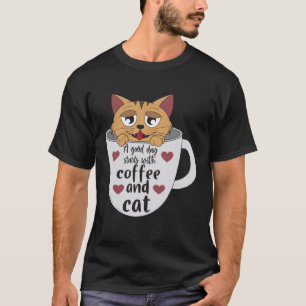Kaffe och katter Mocha espresso cappuccino brytfa T Shirt