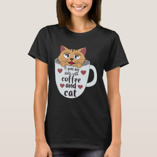 kaffe och katter Mocha espresso cappuccino  frukos T Shirt