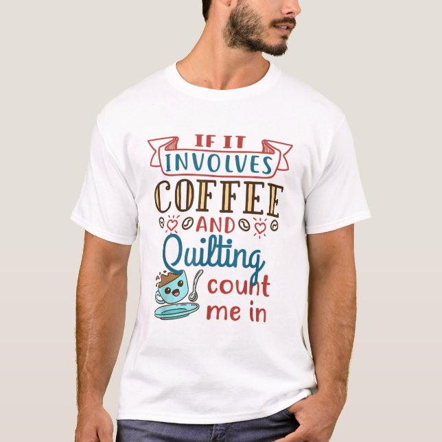 Kaffe- och kavitterhobbyhobby Cr T Shirt (Framsida)