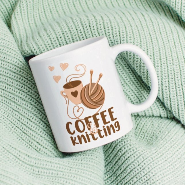 Kaffe och Knitting Mugg (Skapare uppladdad)