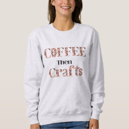 Kaffe och konsthantverkstypografi t shirt