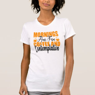 Kaffe och kontemplation ska märkas t shirt