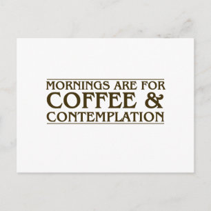 Kaffe- och kontemplationsmätning vykort