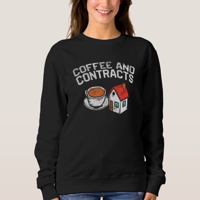 Kaffe och kontrakt t shirt (Framsida)
