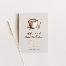 Kaffe- och konversationsaffärsmöte i Inbjudan