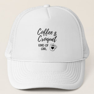 Kaffe och korkett, typ av flicka. keps