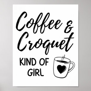 Kaffe och korkett, typ av flicka. poster
