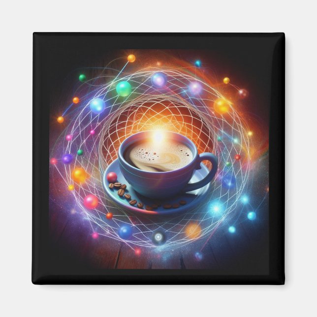 Kaffe och kosmos: En energiSyzygy Magnet (Framsidan)