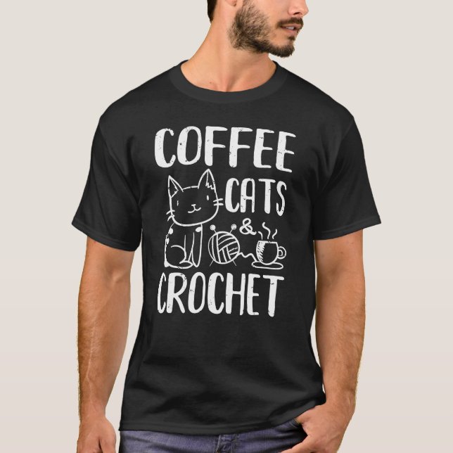 Kaffe och krockkudde t shirt (Framsida)