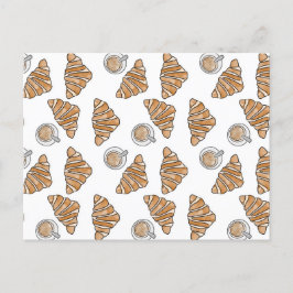 Kaffe och krossanter vykort