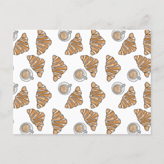 Kaffe och krossanter vykort