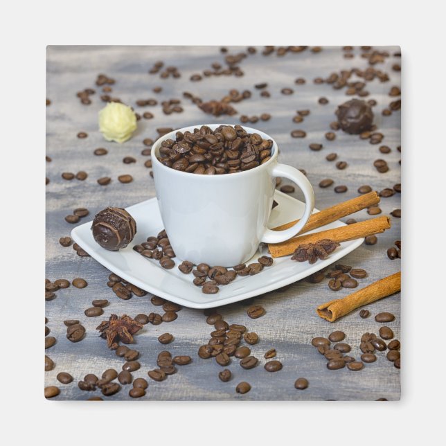 Kaffe och kryddor magnet (Framsidan)
