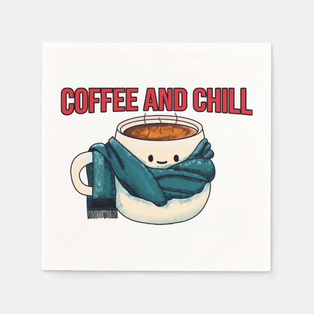 Kaffe och kyl pappersservett (Framsidan)