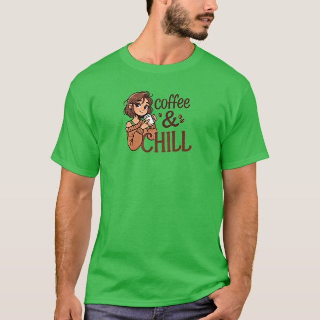 Kaffe och kyla t shirt (Framsida)