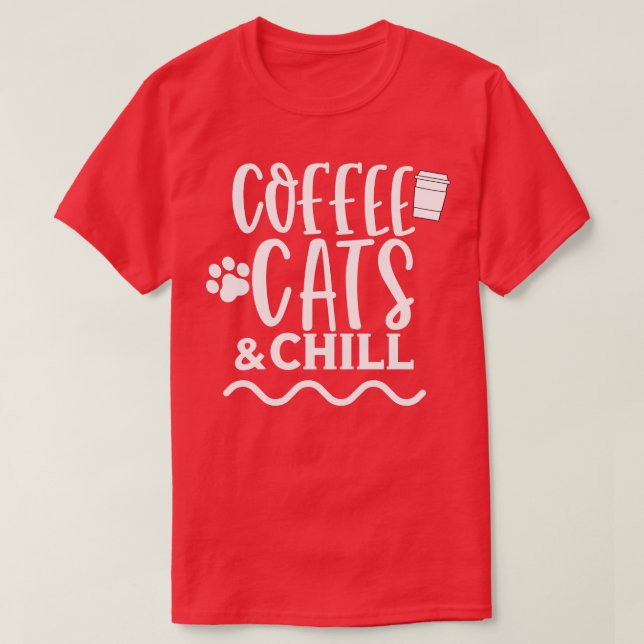 Kaffe och kylkaffe och klöver t shirt (Design framsida)