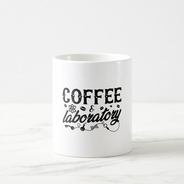 Kaffe- och laboratorietekniker för kemist- och lab kaffemugg (Center)