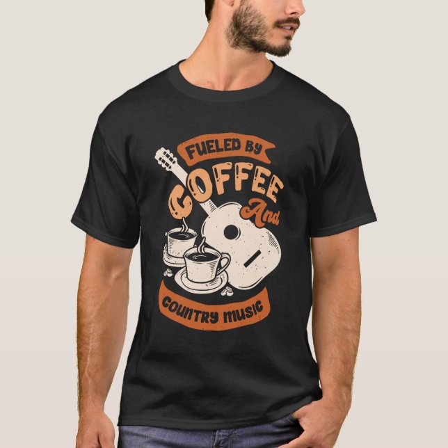 Kaffe- och Land-musik T Shirt (Framsida)