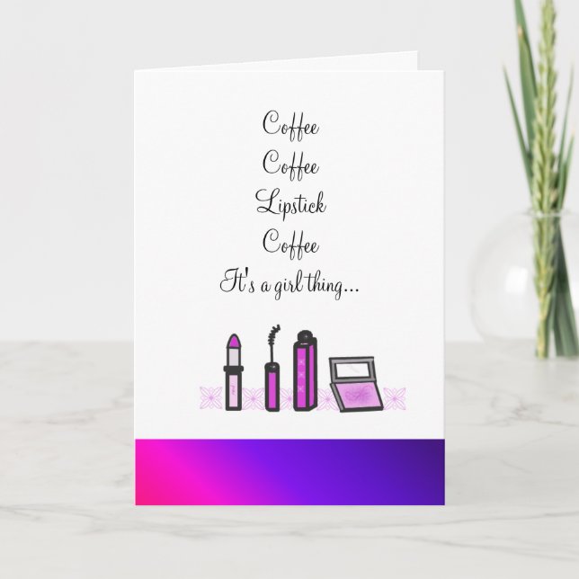 Kaffe och läppstift meddelande (Framsida)