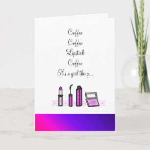 Kaffe och läppstift meddelande