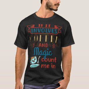 Kaffe och Magic Cute Magician Show Performer T Shirt