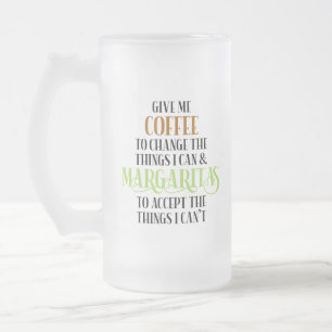 Kaffe och Margarita Älskare-leksaker Frostat Ölglas