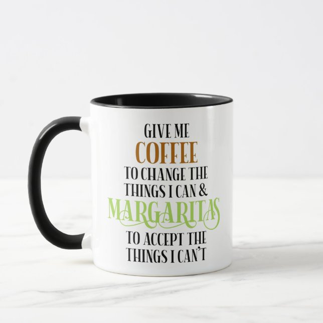 Kaffe och Margarita Älskare-leksaker Mugg (Vänster)